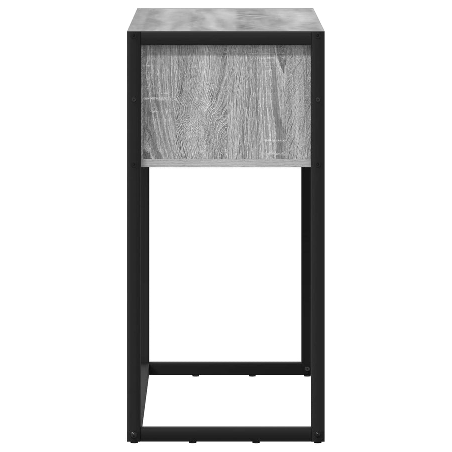 Bijzettafel met lade Grijs Sonoma 100 x 36 x 75 cm Bewerkt hout