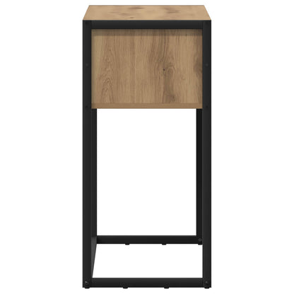 Bijzettafel Ambachtelijk eiken 100 x 36 x 75 cm Bewerkt hout