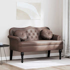 Bank bruin 120,5x65x75 cm nep leer