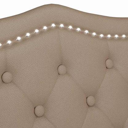 Chesterfield Bank Cappuccino 120,5 x 65 x 75 cm Nep Leer