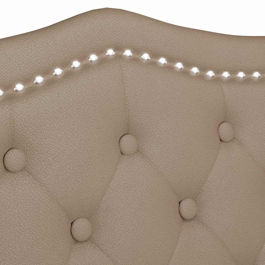 Chesterfield Bank Cappuccino 120,5 x 65 x 75 cm Nep Leer