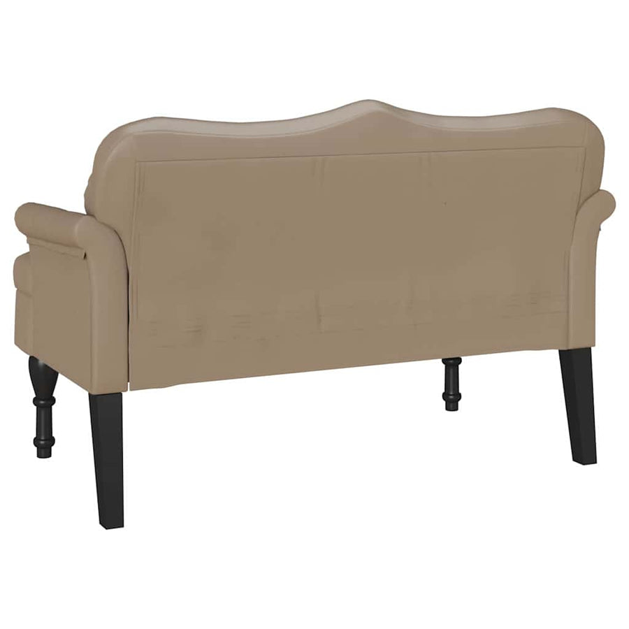 Chesterfield Bank Cappuccino 120,5 x 65 x 75 cm Nep Leer
