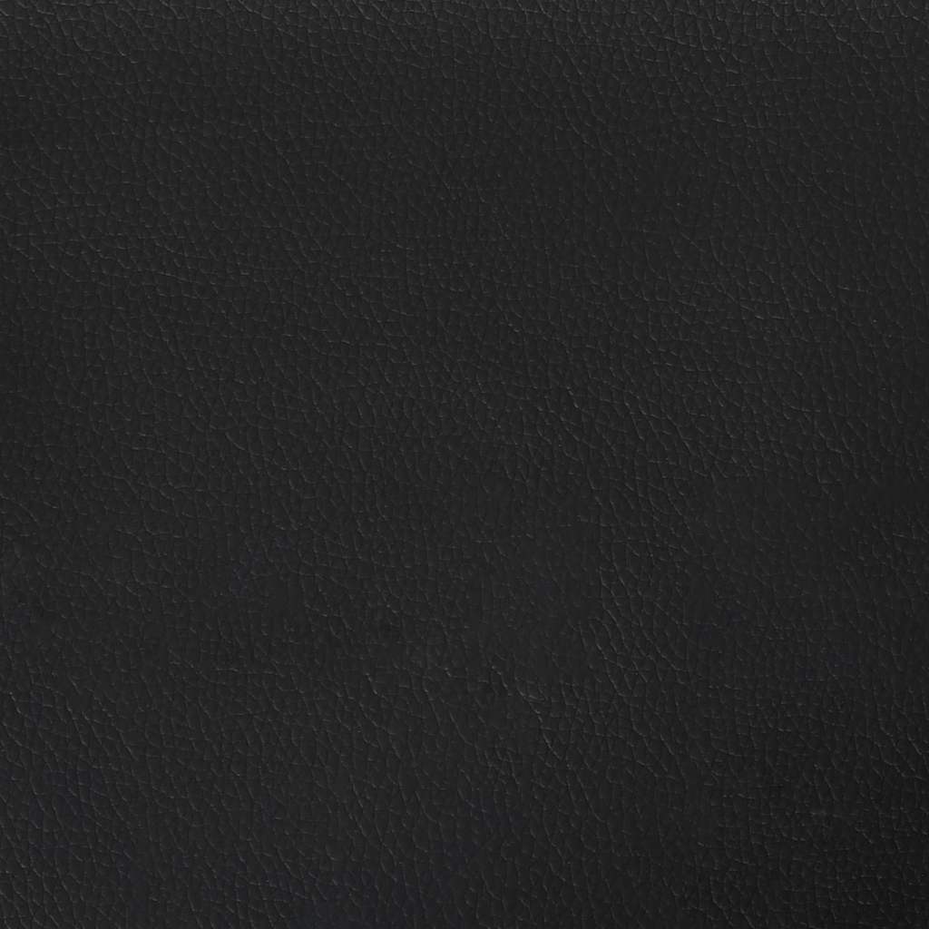 Chesterfield Bank met kussen Zwart 120,5 x 65 x 75 cm Nep Leer