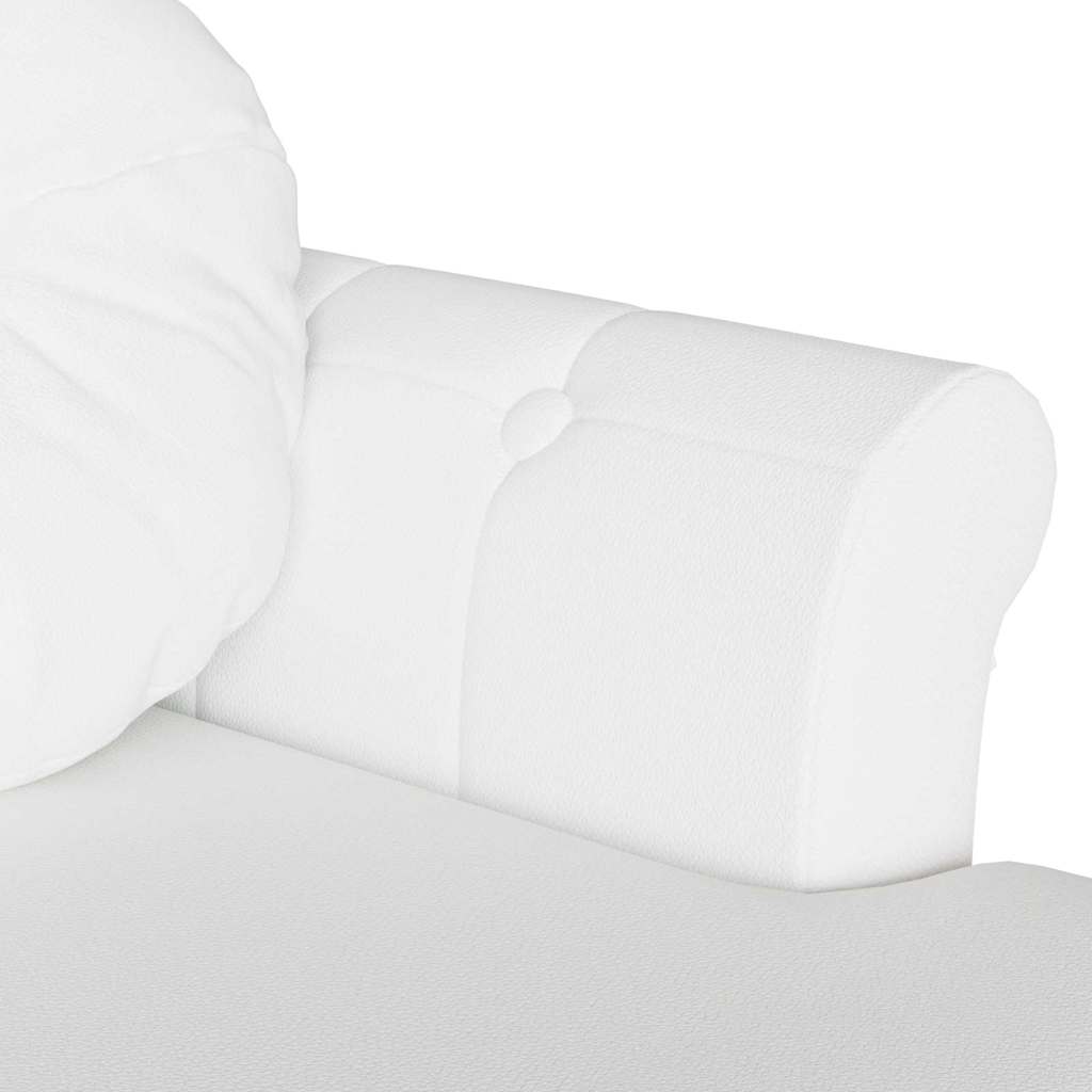 Chesterfield Bank met kussen Wit 120,5 x 65 x 75 cm Nep Leer