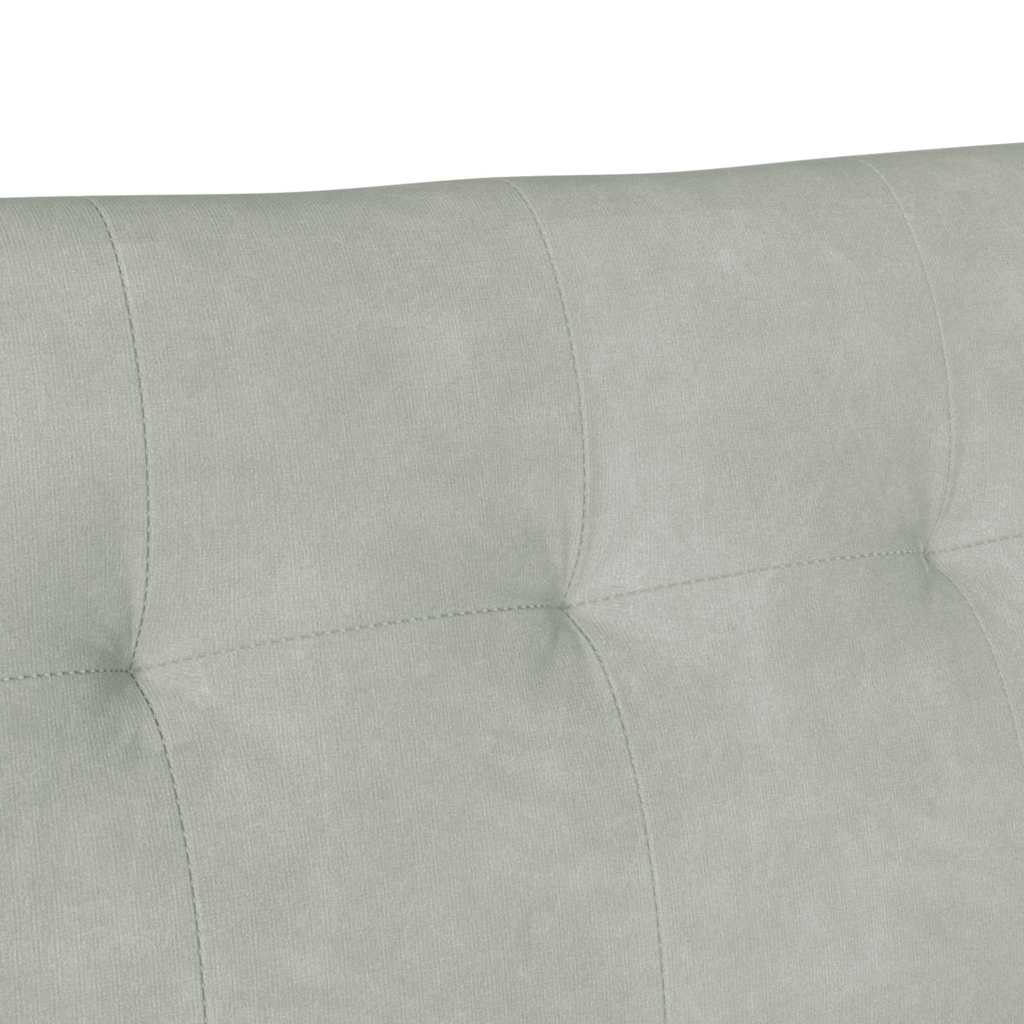 Chesterfield Bank Lichtgrijs 112 x 65.5 x 75 cm Fluweel
