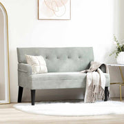 Bank Chesterfield lichtgrijs 112x65,5x75 cm fluweel