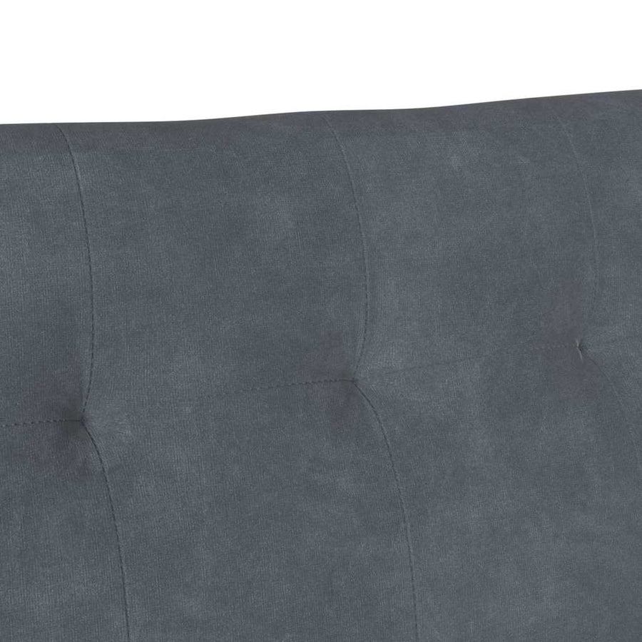 Chesterfield Bank Donkergrijs 112 x 65.5 x 75 cm Fluweel