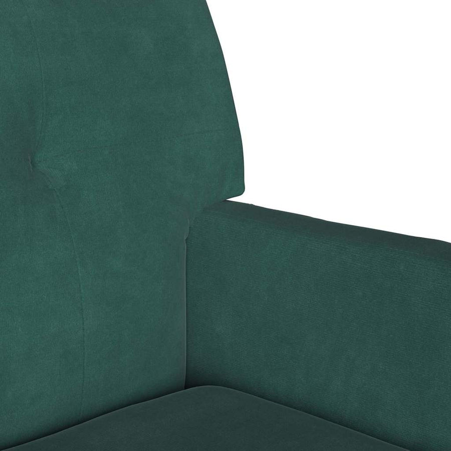 Chesterfield Bank Donkergroen 112 x 65.5 x 75 cm Fluweel