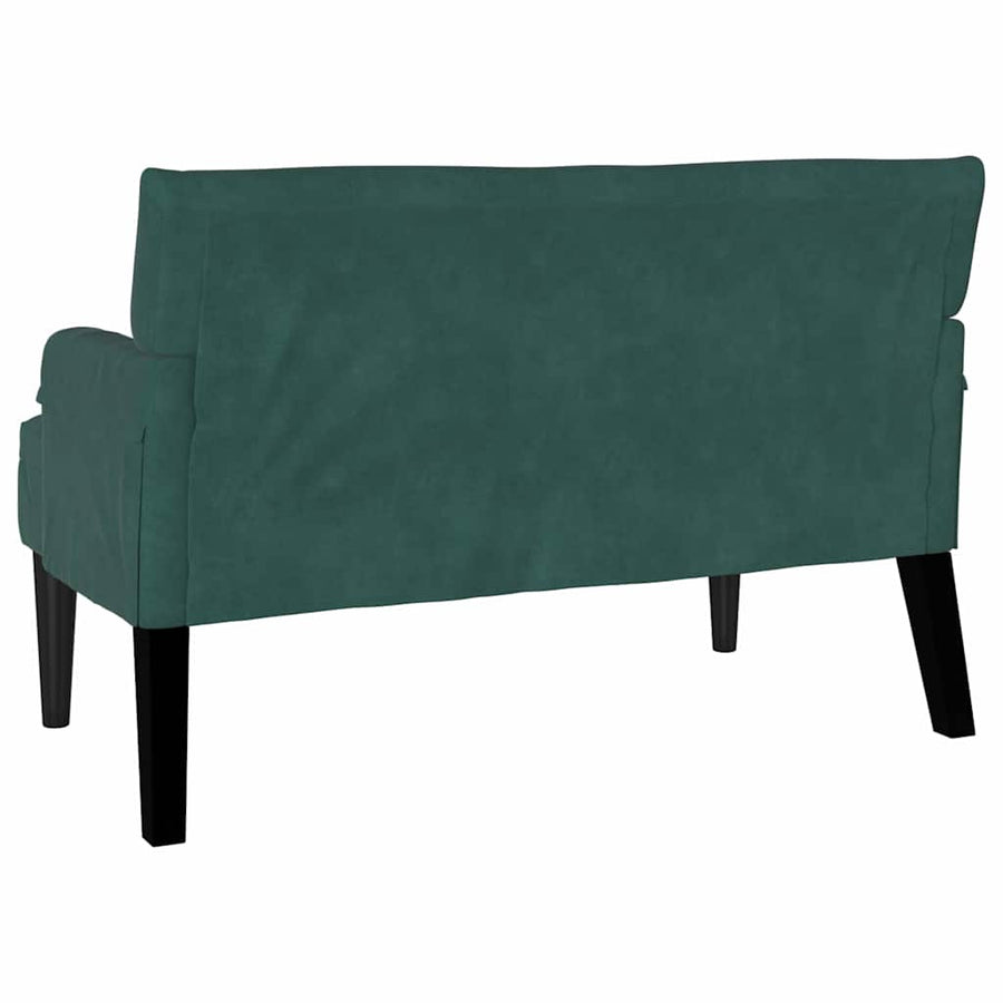 Chesterfield Bank Donkergroen 112 x 65.5 x 75 cm Fluweel