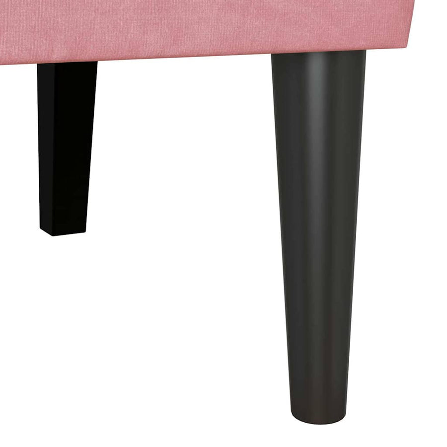 Chesterfield Bank Roze 112 x 65.5 x 75 cm Fluweel