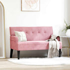 Chesterfield bank roze 112x65,5x75 cm fluweel