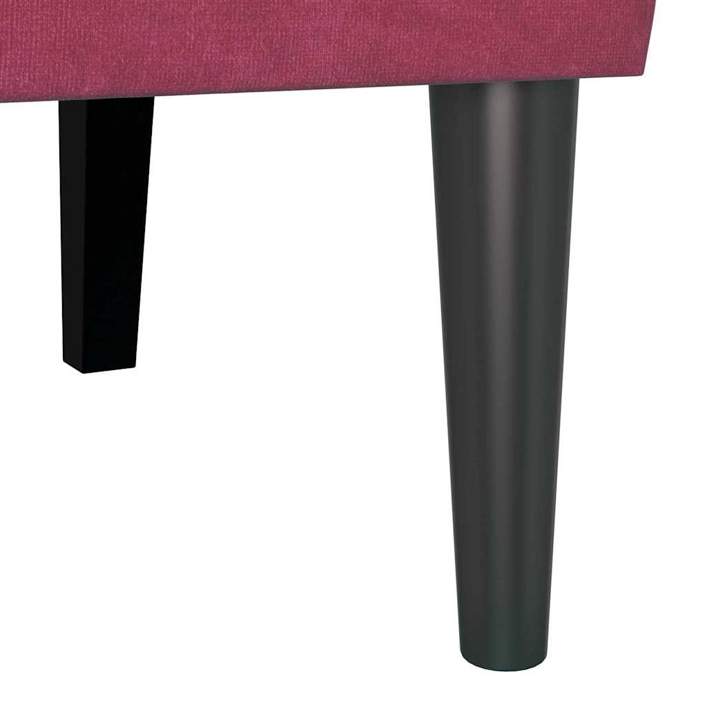 Chesterfield Bank Wijnrood 112 x 65.5 x 75 cm Fluweel