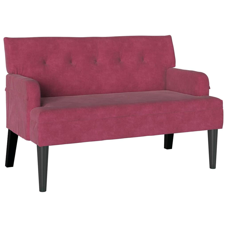Chesterfield Bank Wijnrood 112 x 65.5 x 75 cm Fluweel