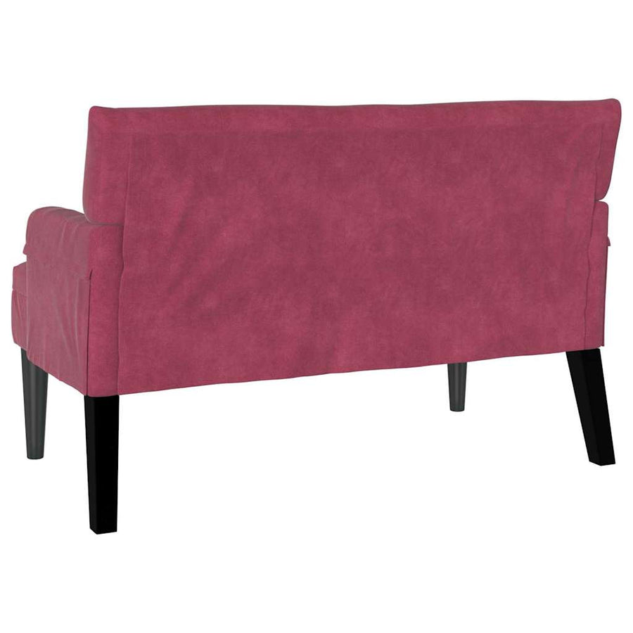 Chesterfield Bank Wijnrood 112 x 65.5 x 75 cm Fluweel