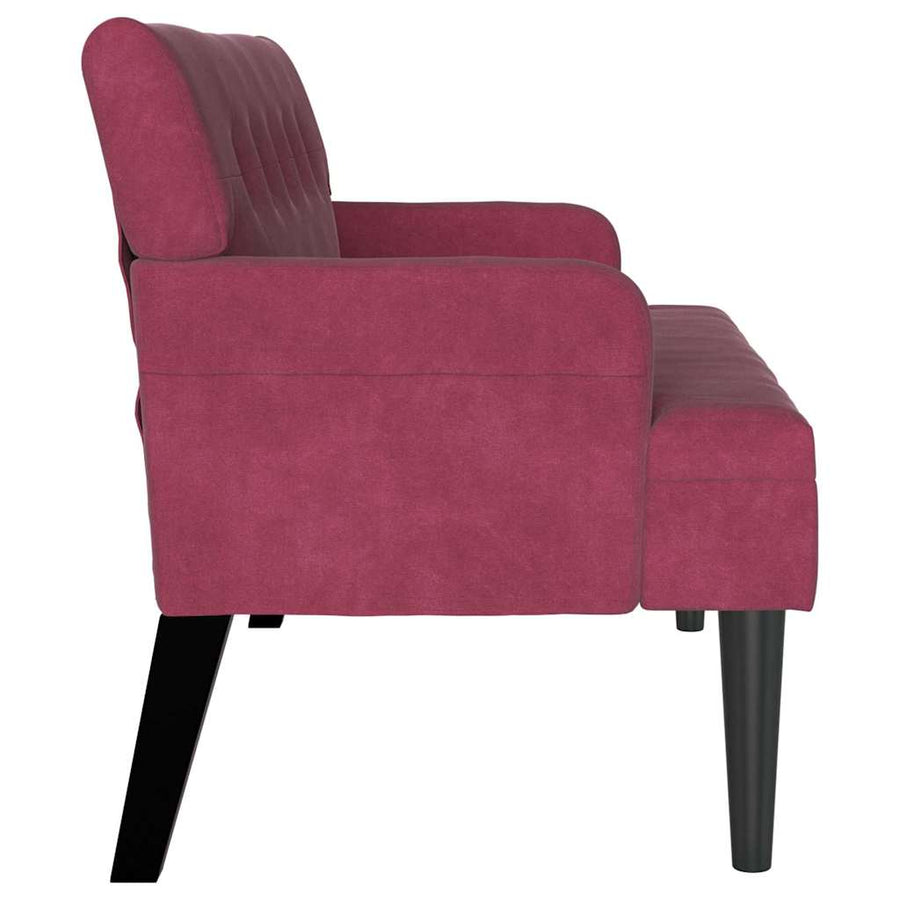 Chesterfield Bank Wijnrood 112 x 65.5 x 75 cm Fluweel