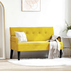 Chesterfield bank geel fluweel 112x65,5x75 cm