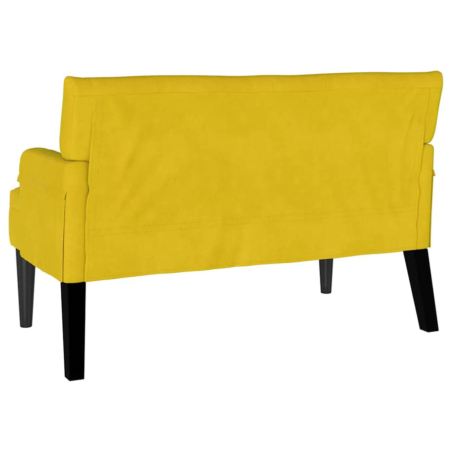 Chesterfield Bank Geel 112 x 65.5 x 75 cm Fluweel