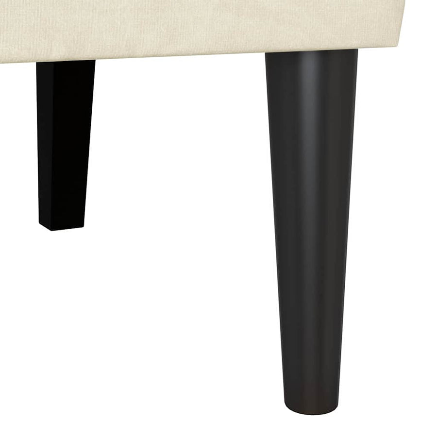 Chesterfield Bank Crème 112 x 65.5 x 75 cm Fluweel