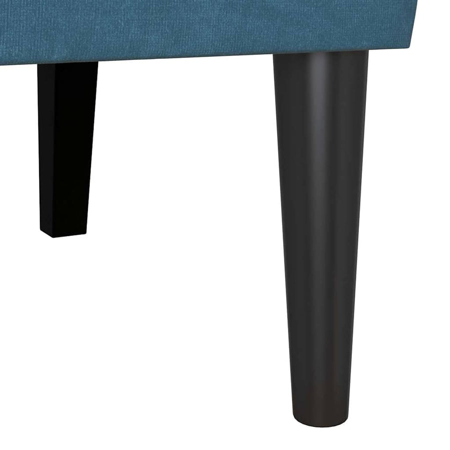 Chesterfield Bank Blauw 112 x 65.5 x 75 cm Fluweel