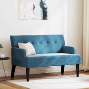 Chesterfield bank 112 cm blauw fluweel
