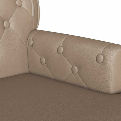 Chesterfield Bank Cappuccino 119.5 x 64.5 x 75 cm Nep Leer