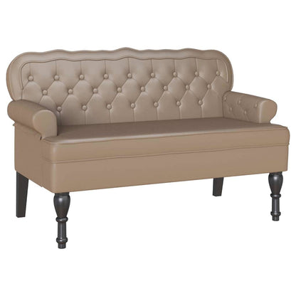 Chesterfield Bank Cappuccino 119.5 x 64.5 x 75 cm Nep Leer