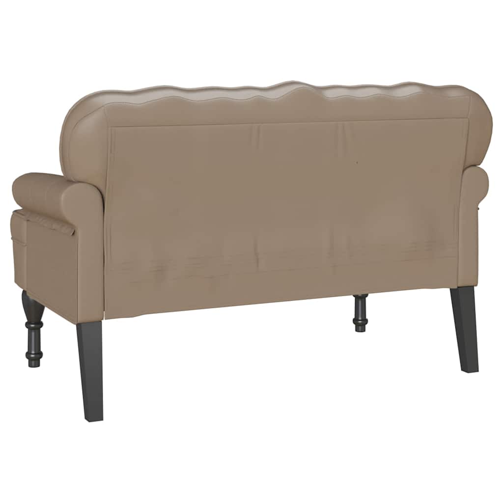 Chesterfield Bank Cappuccino 119.5 x 64.5 x 75 cm Nep Leer