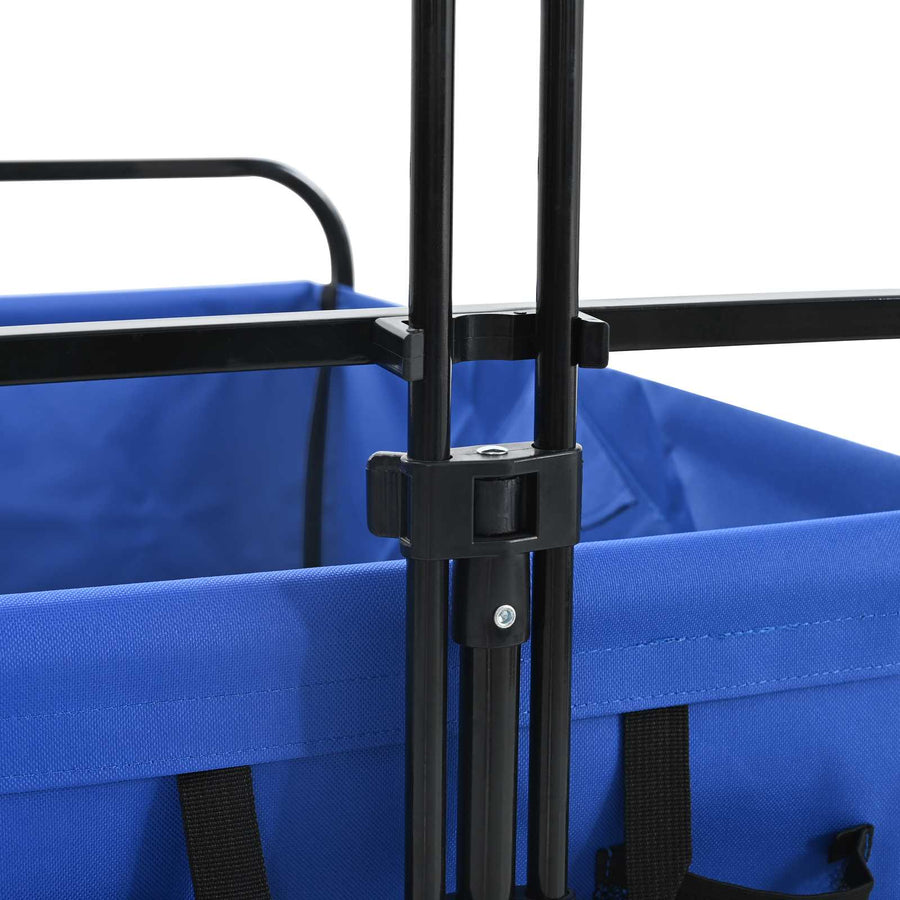 Vouwbare Handtrolley Blauw 89 x 63 x 96 cm Staal en Oxford stof