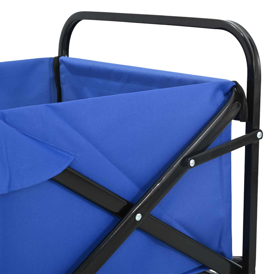 Vouwbare Handtrolley Blauw 89 x 63 x 96 cm Staal en Oxford stof