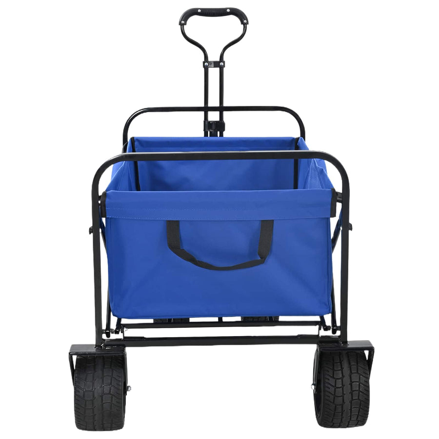 Vouwbare Handtrolley Blauw 89 x 63 x 96 cm Staal en Oxford stof
