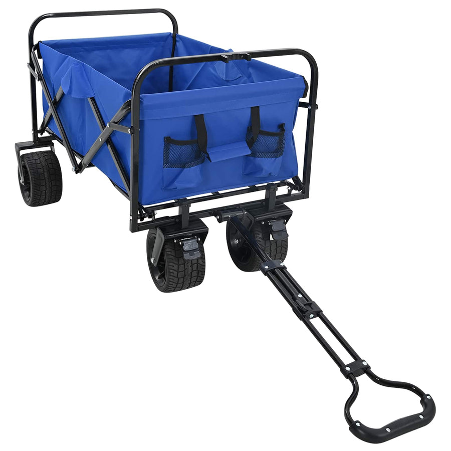 Vouwbare Handtrolley Blauw 89 x 63 x 96 cm Staal en Oxford stof