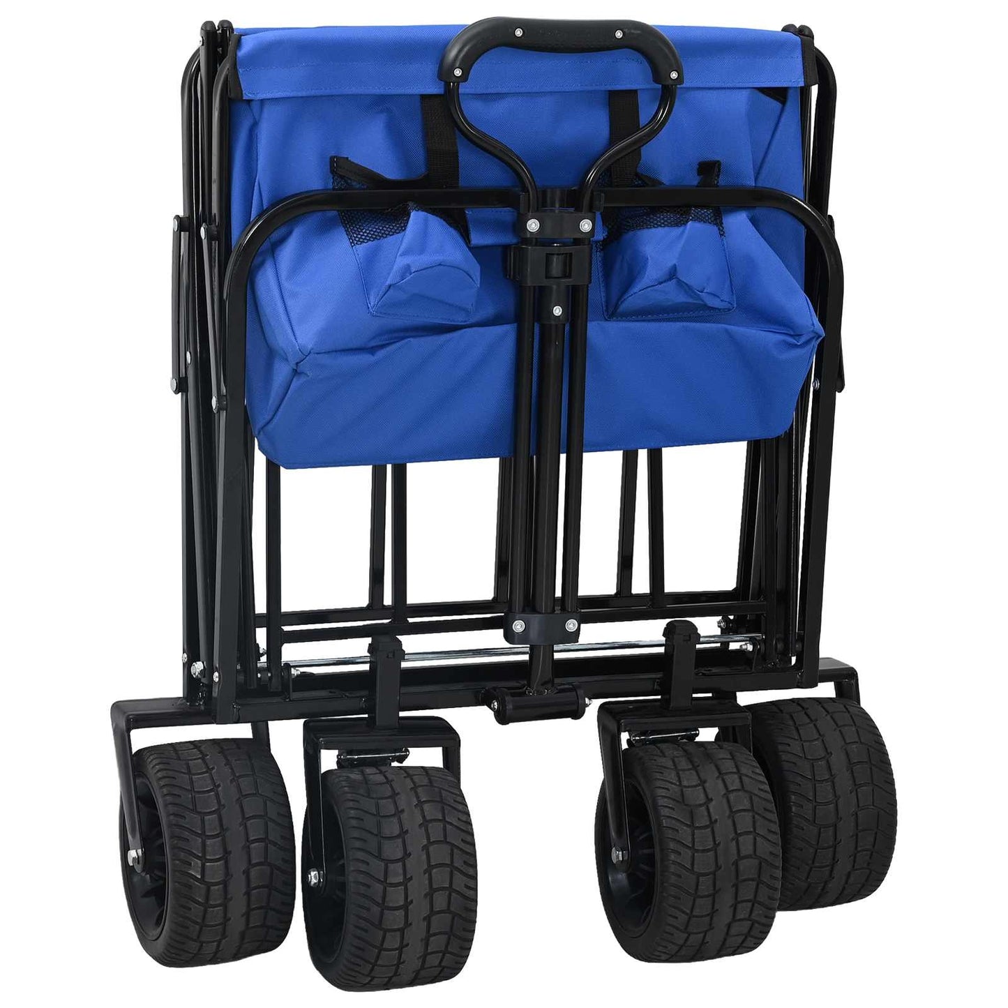 Vouwbare Handtrolley Blauw 89 x 63 x 96 cm Staal en Oxford stof