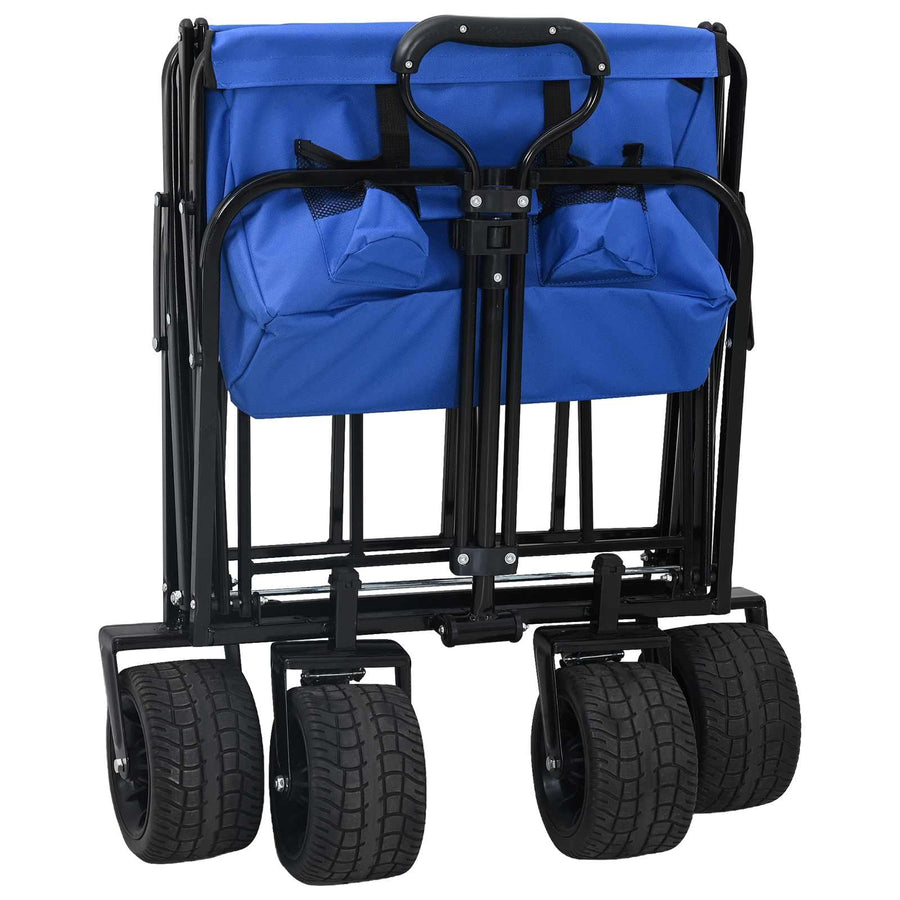 Vouwbare Handtrolley Blauw 89 x 63 x 96 cm Staal en Oxford stof