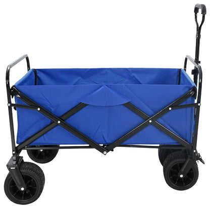 Vouwbare Handtrolley Blauw 89 x 63 x 96 cm Staal en Oxford stof