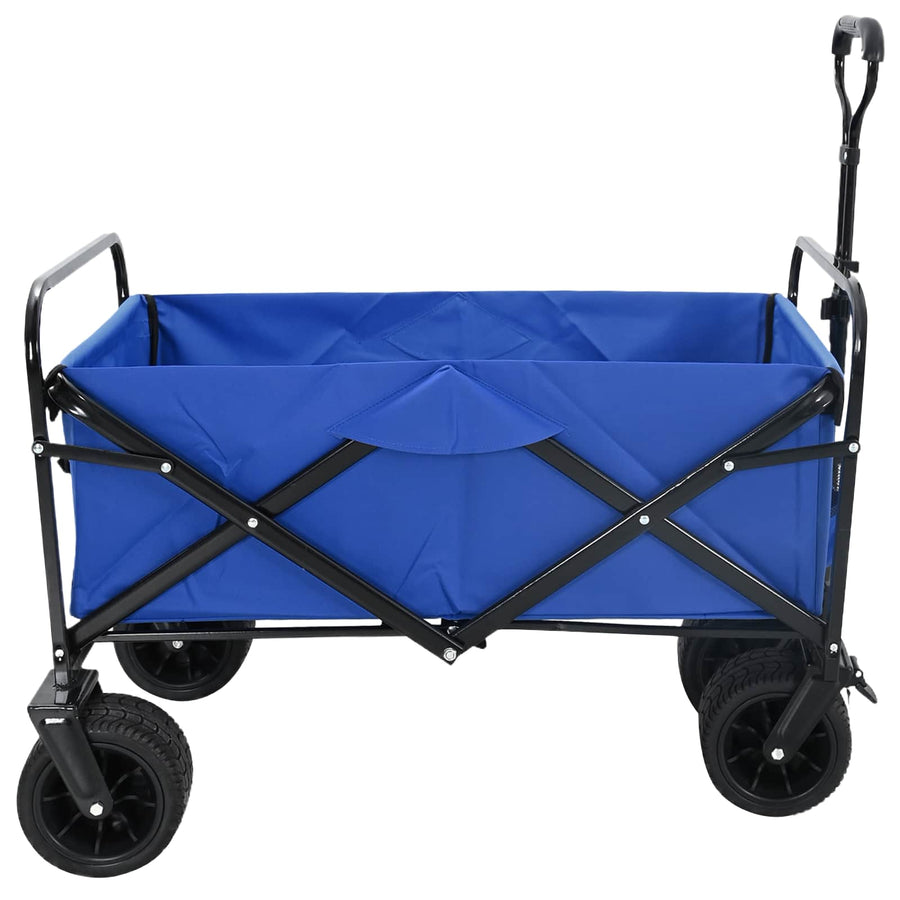 Vouwbare Handtrolley Blauw 89 x 63 x 96 cm Staal en Oxford stof