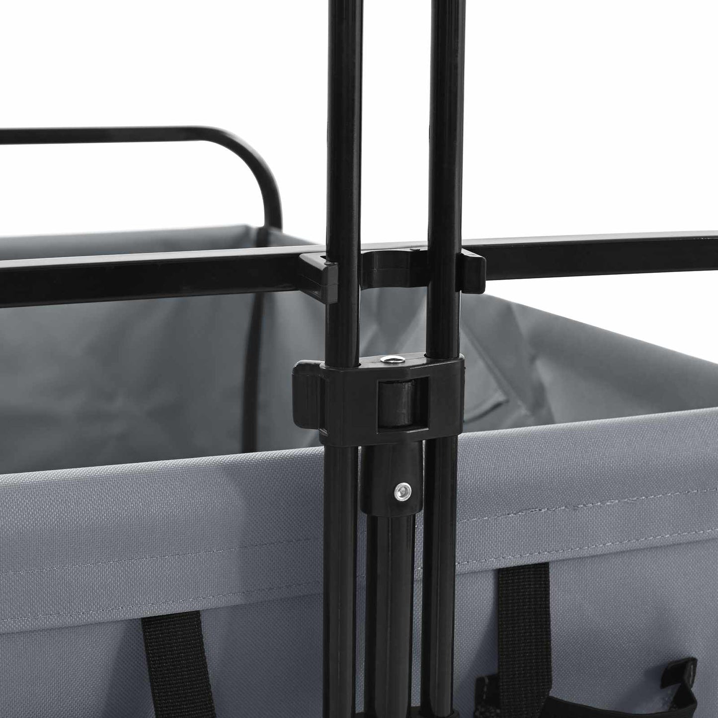 Vouwbare Handtrolley Grijs 89 x 63 x 96 cm Staal en Oxford stof