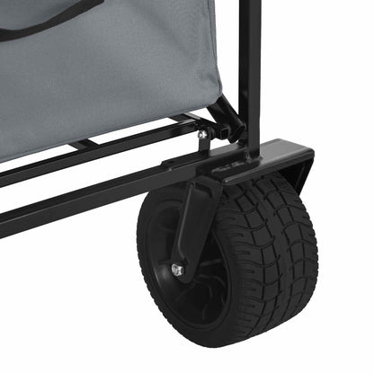 Vouwbare Handtrolley Grijs 89 x 63 x 96 cm Staal en Oxford stof