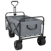 Handtrolley opvouwbaar grijs 89x63x96 cm staal Oxford stof