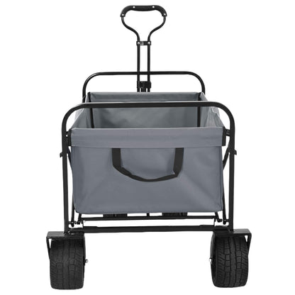 Vouwbare Handtrolley Grijs 89 x 63 x 96 cm Staal en Oxford stof