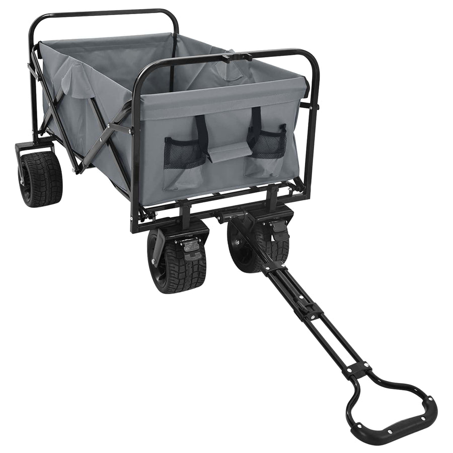 Vouwbare Handtrolley Grijs 89 x 63 x 96 cm Staal en Oxford stof
