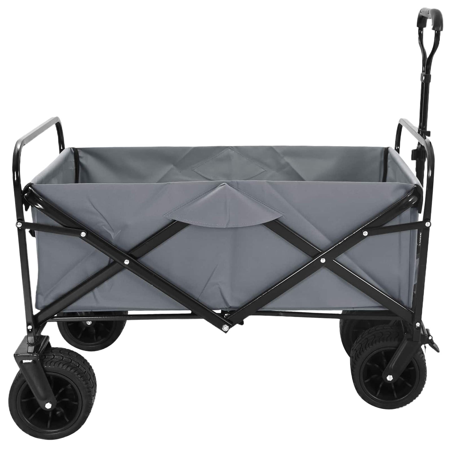 Vouwbare Handtrolley Grijs 89 x 63 x 96 cm Staal en Oxford stof