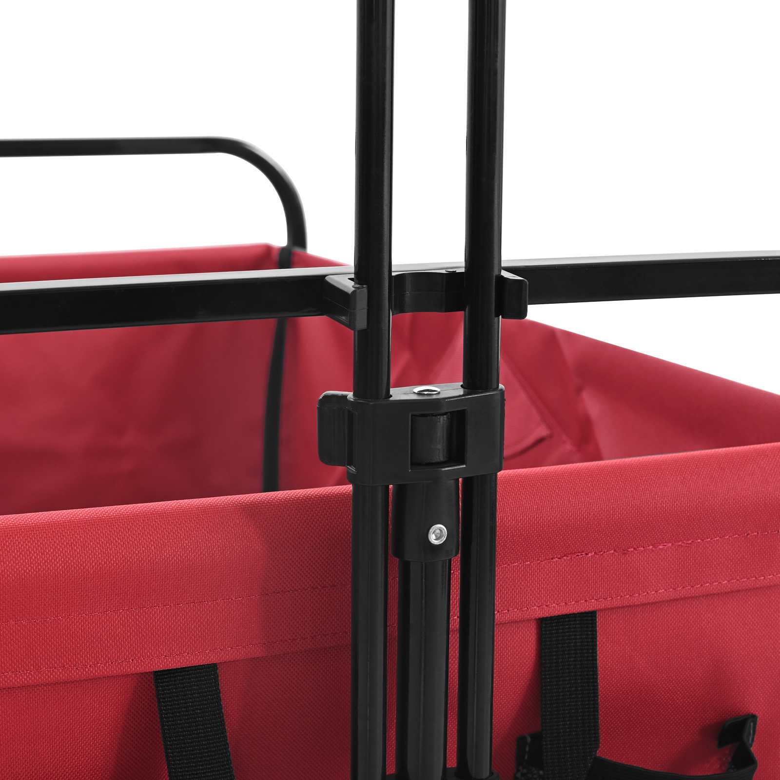 Vouwbare Handtrolley Rood 89 x 63 x 96 cm Staal en Oxford stof