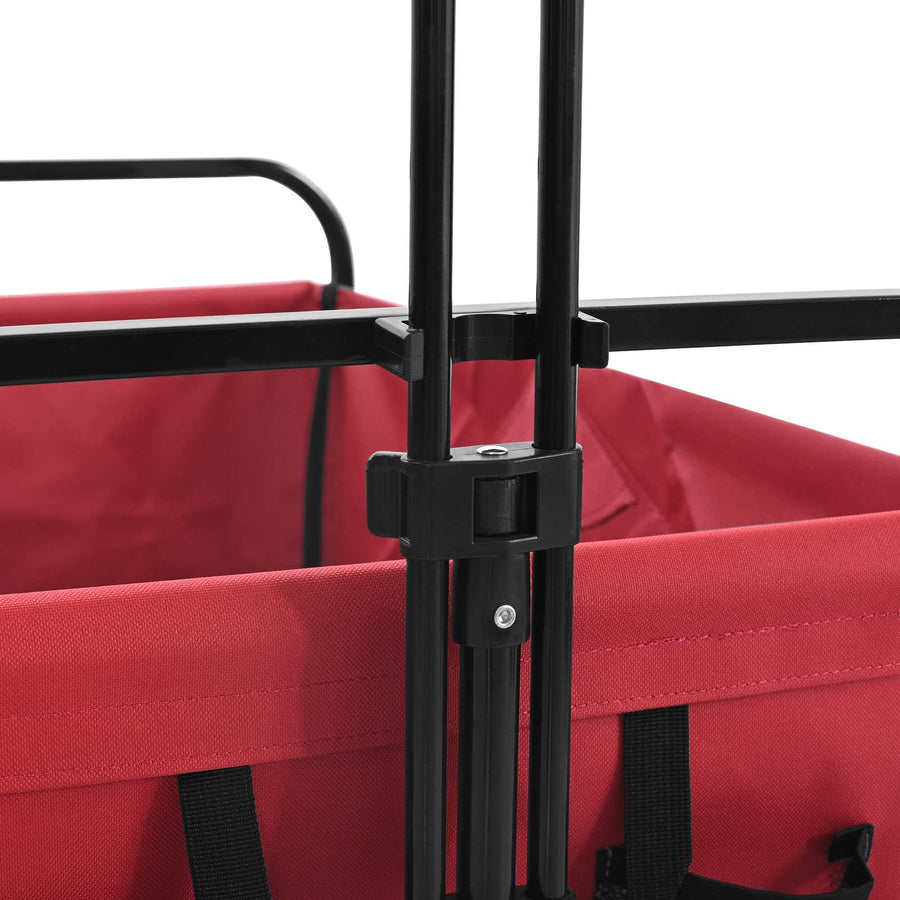 Vouwbare Handtrolley Rood 89 x 63 x 96 cm Staal en Oxford stof