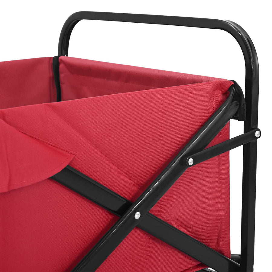 Vouwbare Handtrolley Rood 89 x 63 x 96 cm Staal en Oxford stof