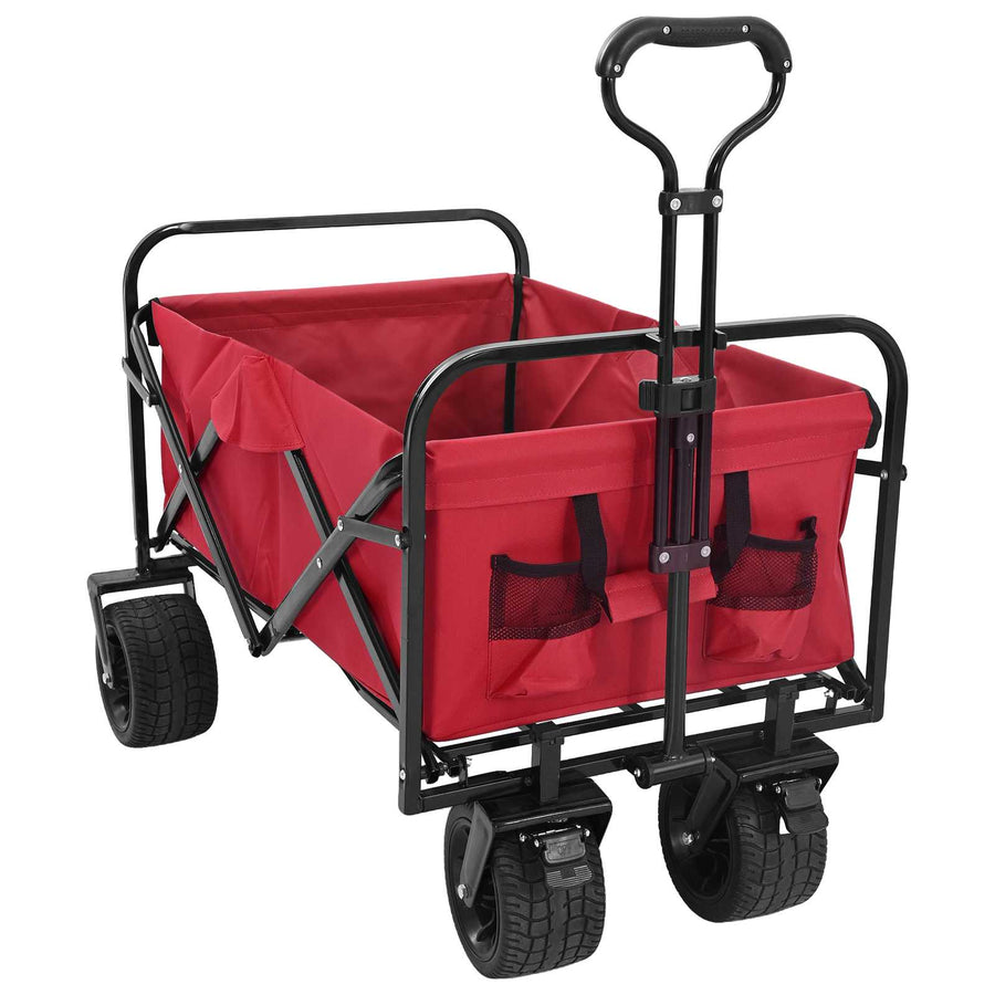 Vouwbare Handtrolley Rood 89 x 63 x 96 cm Staal en Oxford stof
