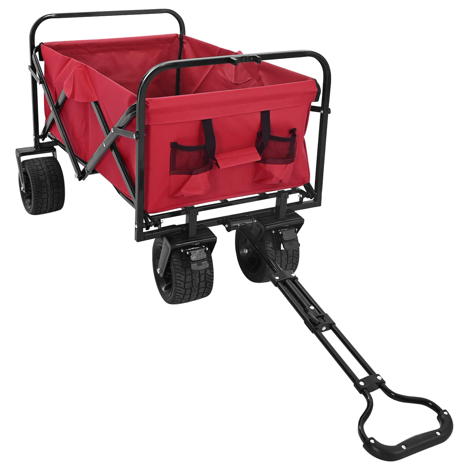 Vouwbare Handtrolley Rood 89 x 63 x 96 cm Staal en Oxford stof