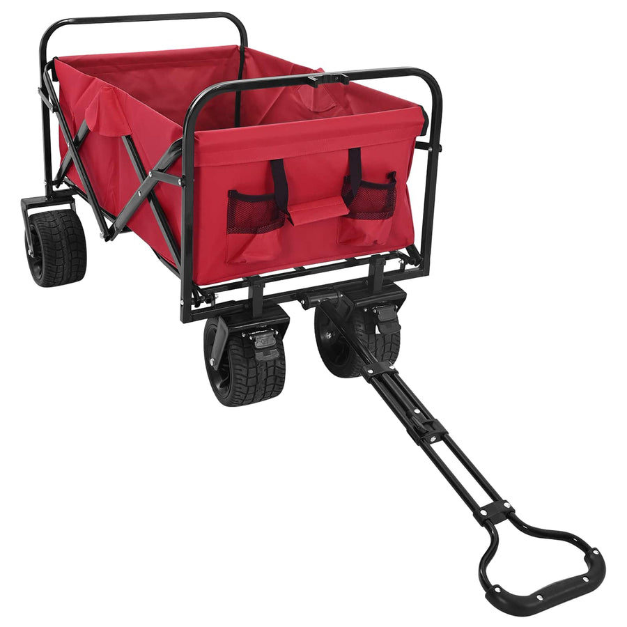Vouwbare Handtrolley Rood 89 x 63 x 96 cm Staal en Oxford stof