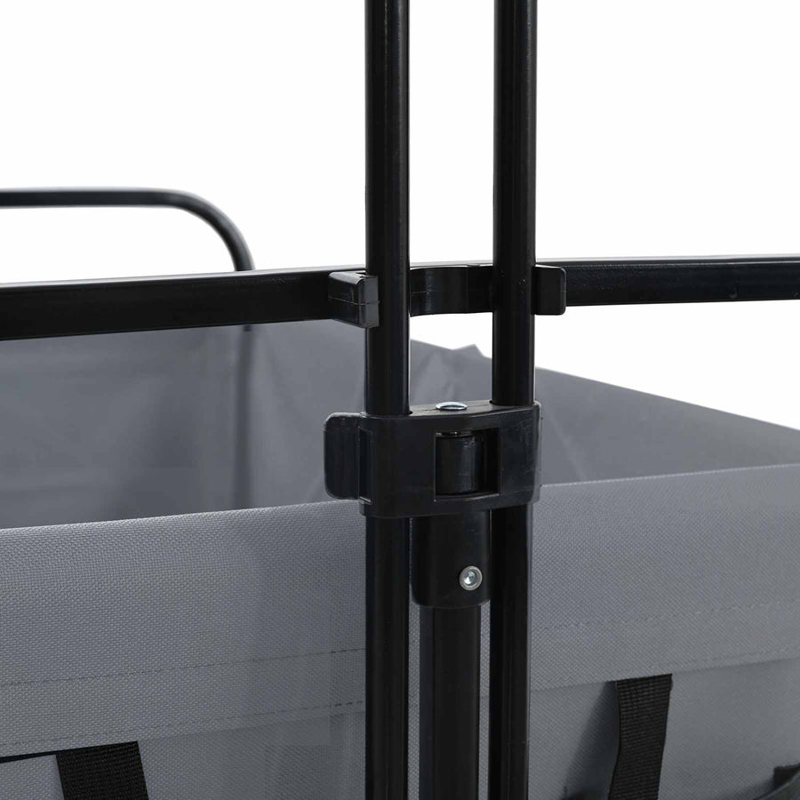 Vouwbare Handtrolley Grijs 94 x 53 x 99 cm Oxford Stof