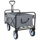 Foldable Hand Trolley Grey 94 x 53 x 99 cm Oxford Fabric