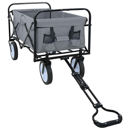 Vouwbare Handtrolley Grijs 94 x 53 x 99 cm Oxford Stof